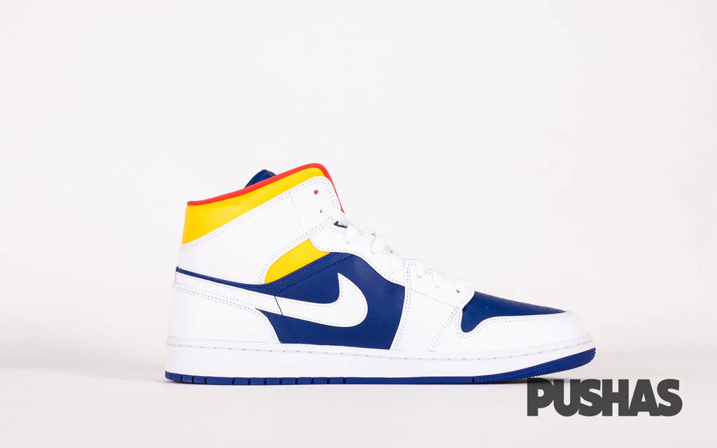 Air Jordan 1 Mid 'Royal Blue Laser Orange' - Image 4
