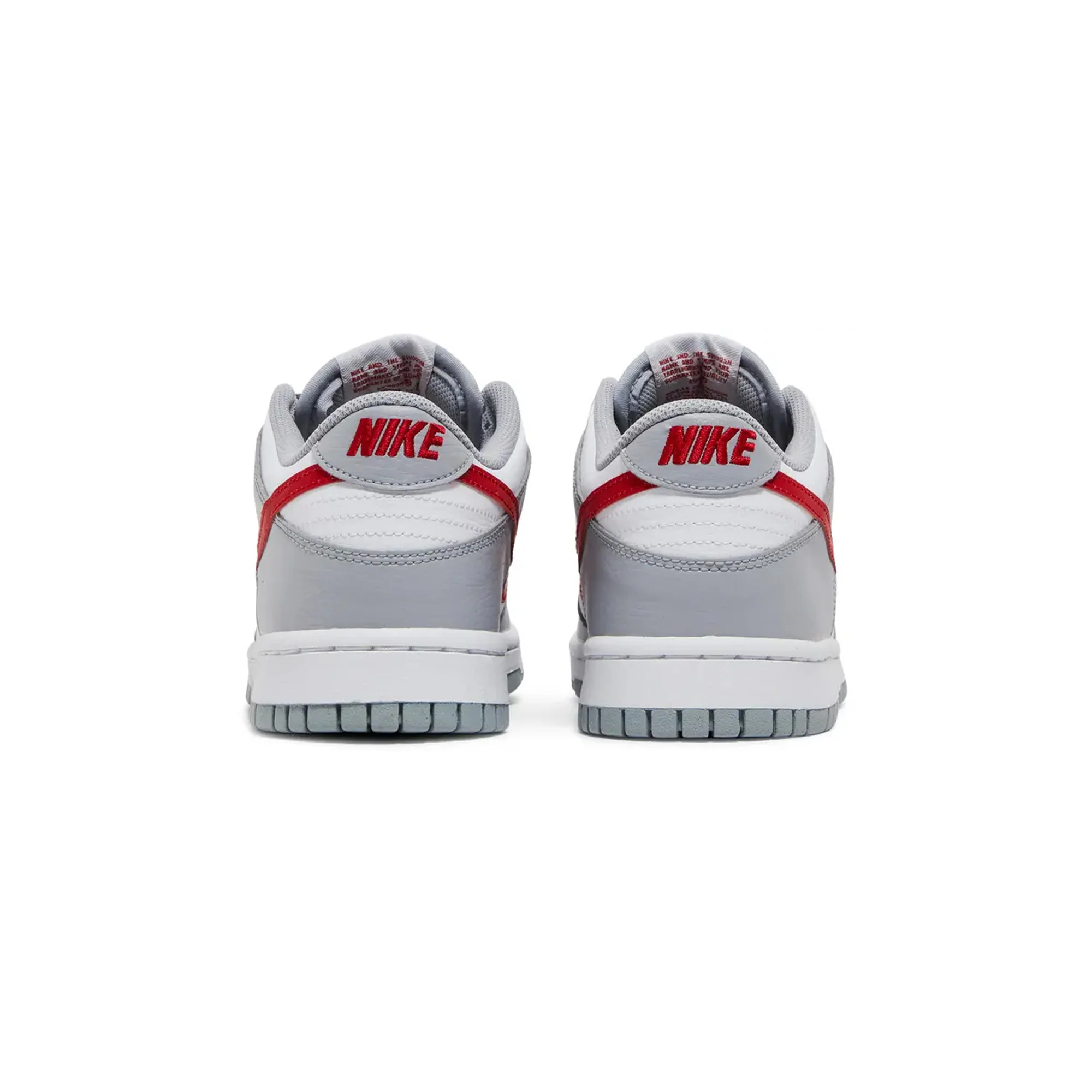 Nike Dunk Low 'White Grey Red' GS (2022) - Image 4