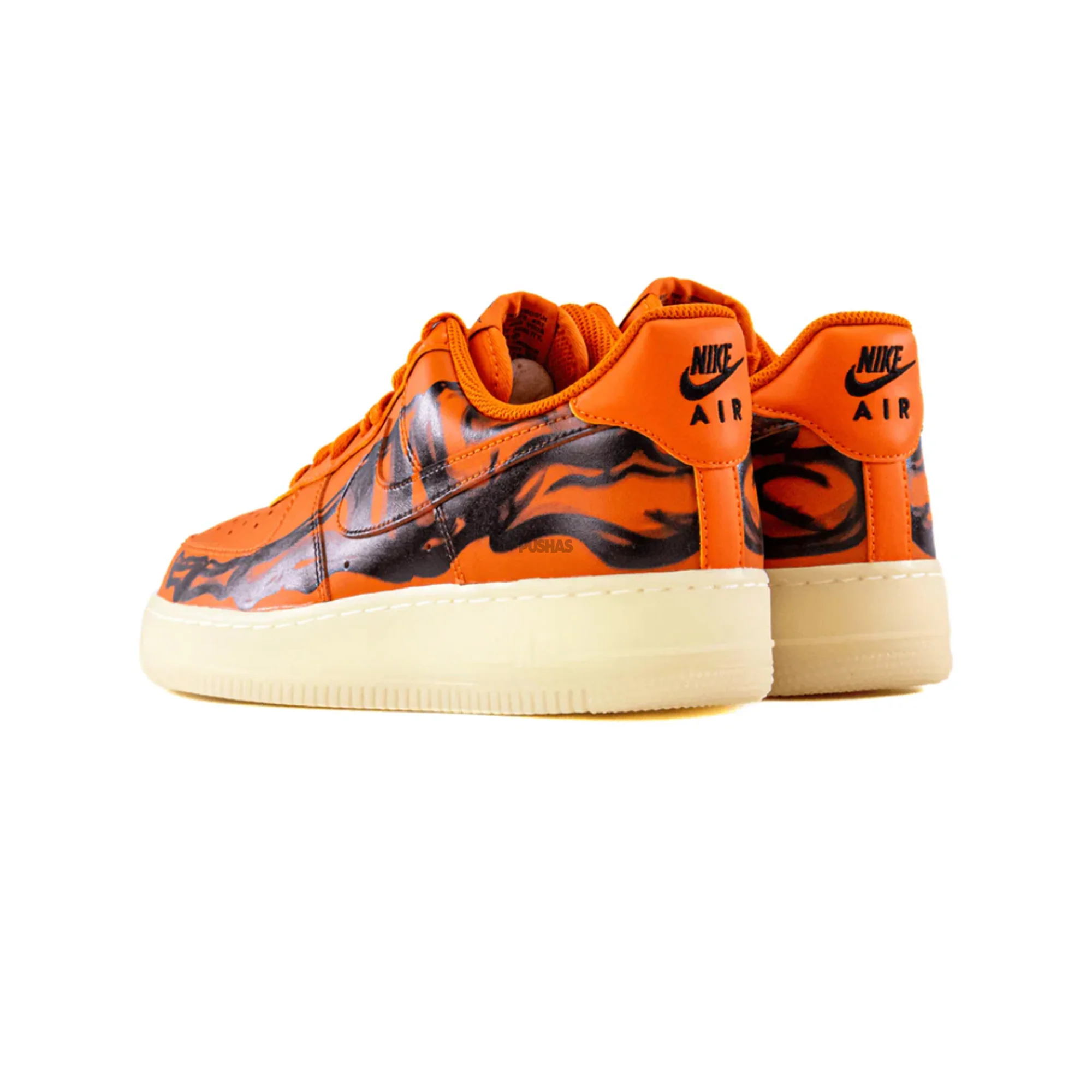 Nike Air Force 1 Low 'Orange Skeleton Halloween' (2020) - Image 6